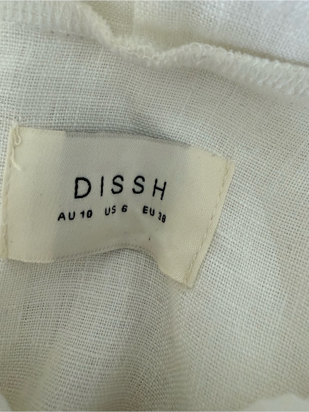DISSH Aisle White linen bow Mini Dress - Picture 5 of 5